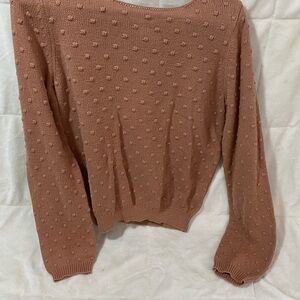 Saltwater LUXE Textured Dot Sweater - Tan